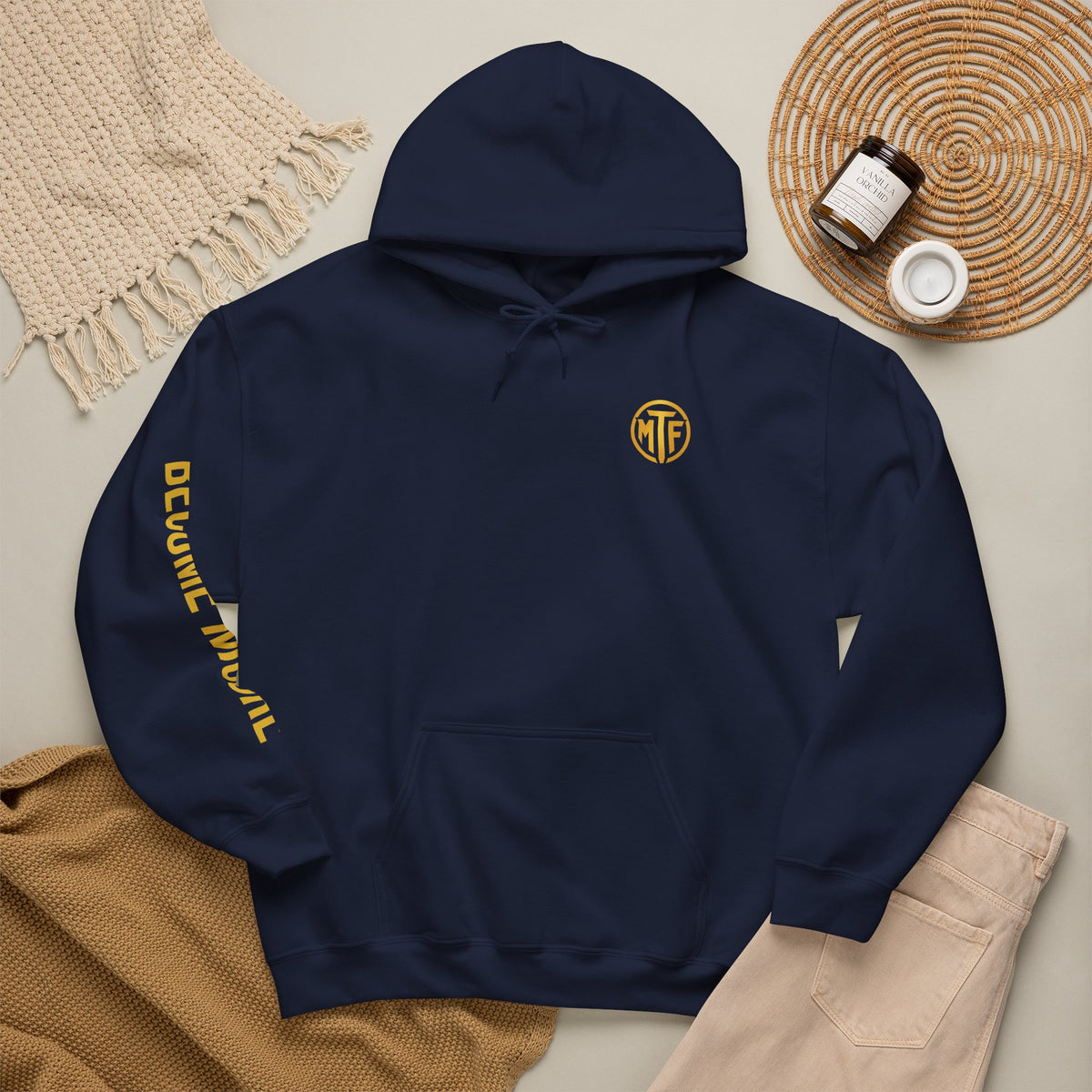 Signature Moore Than Fitness Logo Hoodie — "Become Moore" Sleeve Pullover