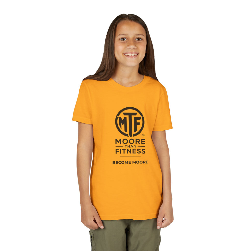 Youth Tee — Moore Than Fitness 'Become Moore' Logo Tee (Move With Purpose)