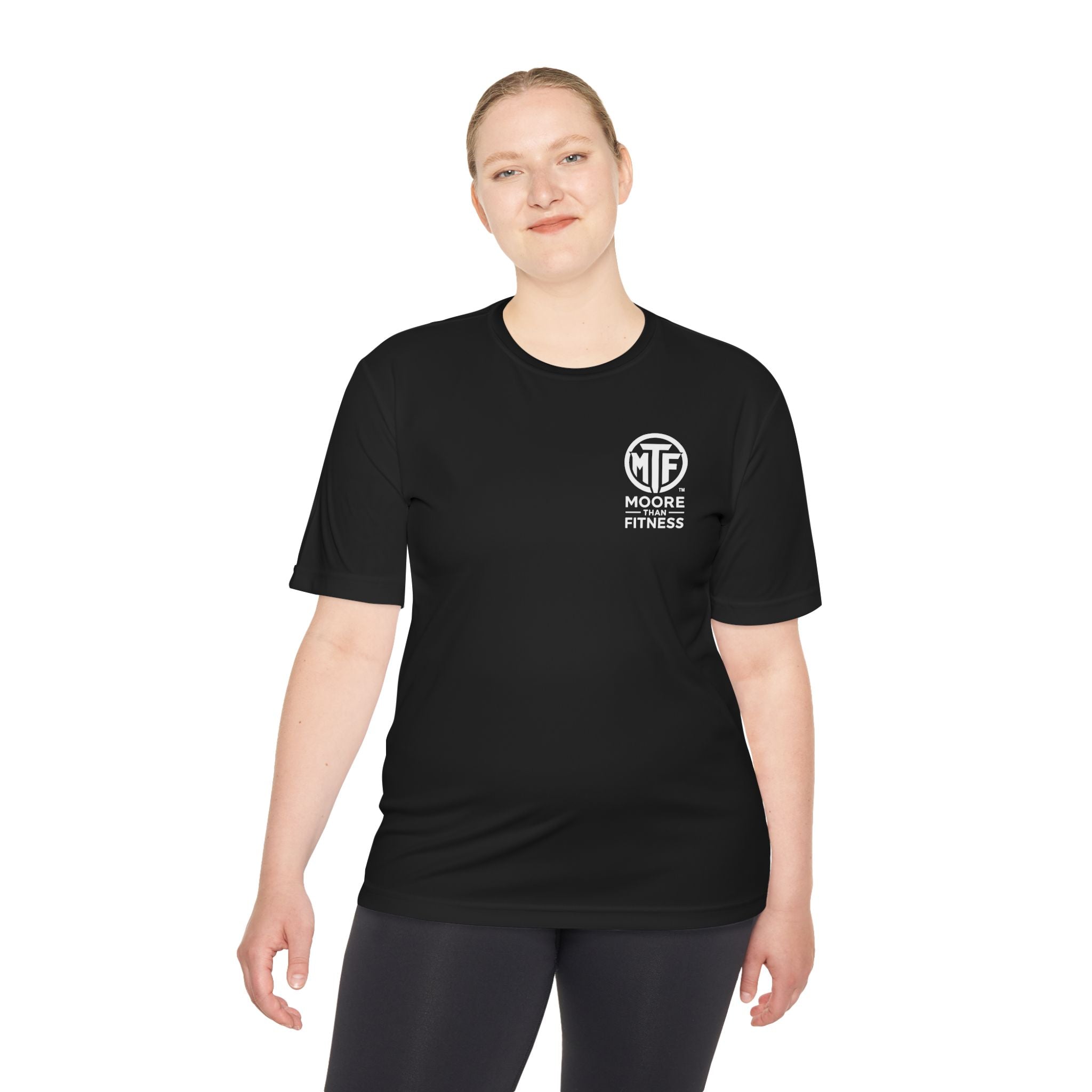 Moore Fitness 'Helping People Become More' Moisture-Wicking Tee