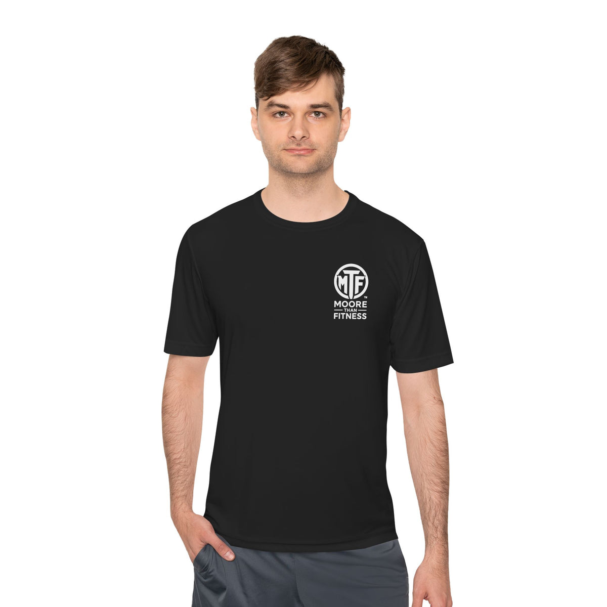 Moore Fitness 'Helping People Become More' Moisture-Wicking Tee