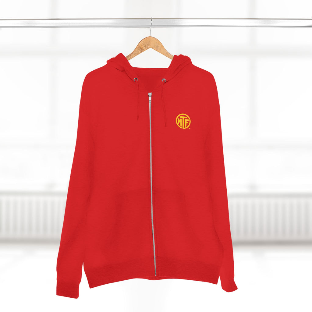 Move With Purpose Zip Hoodie — Moore Than Fitness Logo Fitness Hoodie