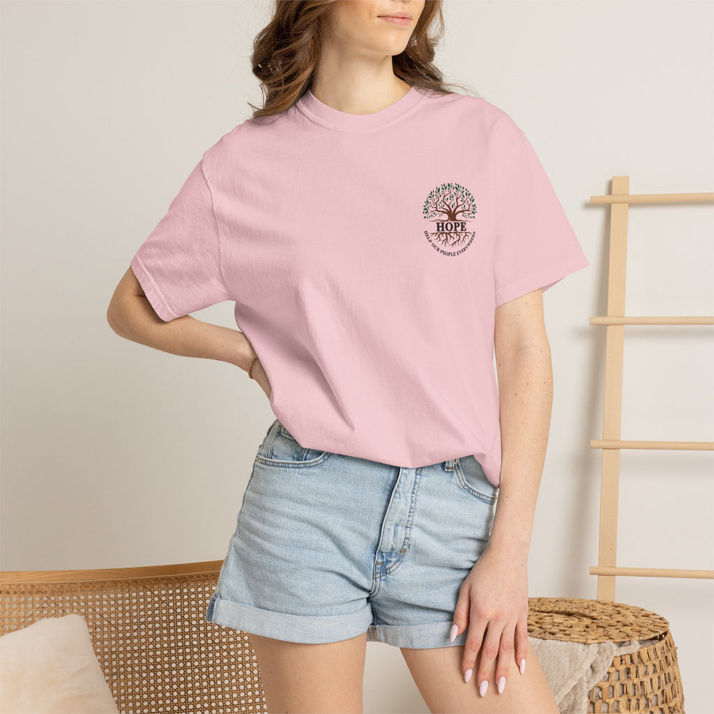Hope Tree T-Shirt — "Help Our People Everywhere" Comfort Tee