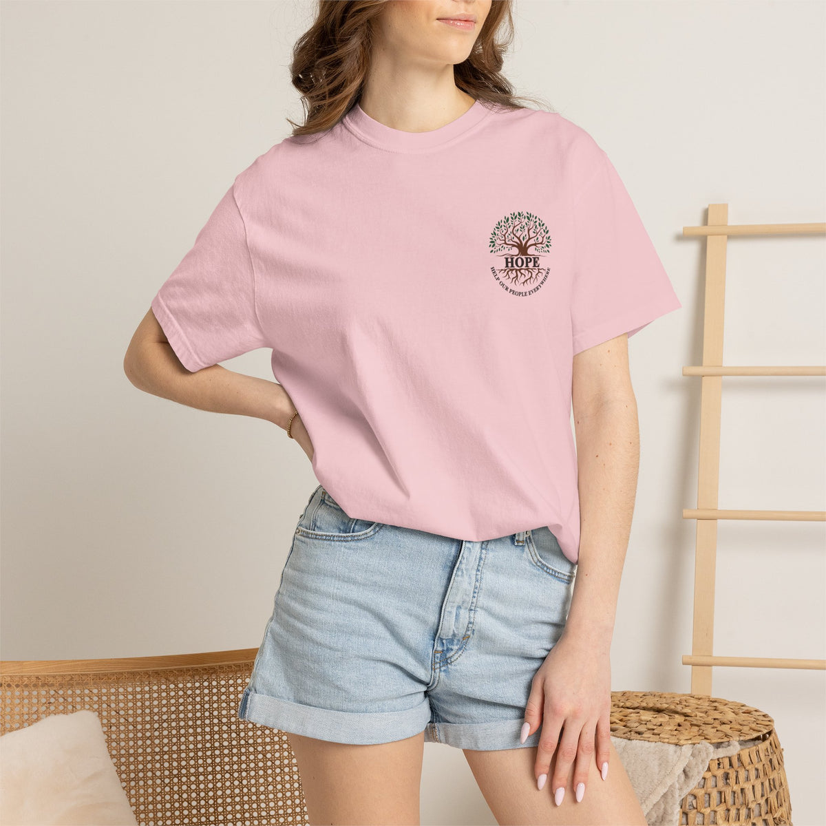 Hope Tree T-Shirt — "Help Our People Everywhere" Comfort Tee
