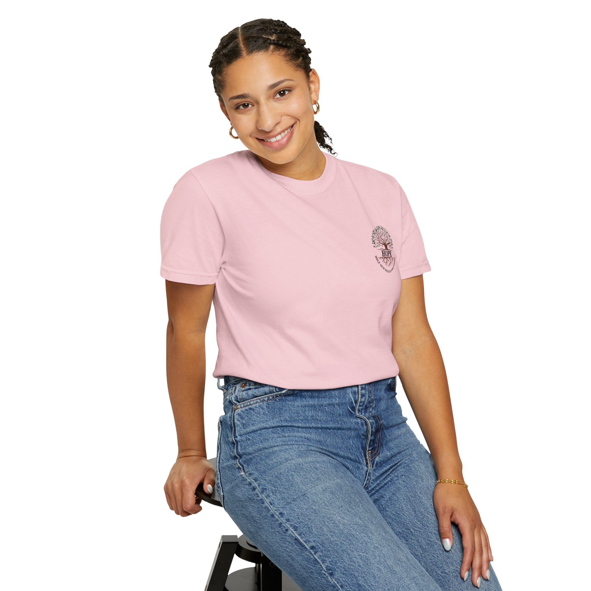 Hope Tree T-Shirt — "Help Our People Everywhere" Comfort Tee