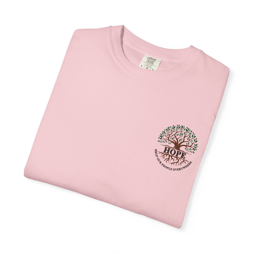 Hope Tree T-Shirt — "Help Our People Everywhere" Comfort Tee