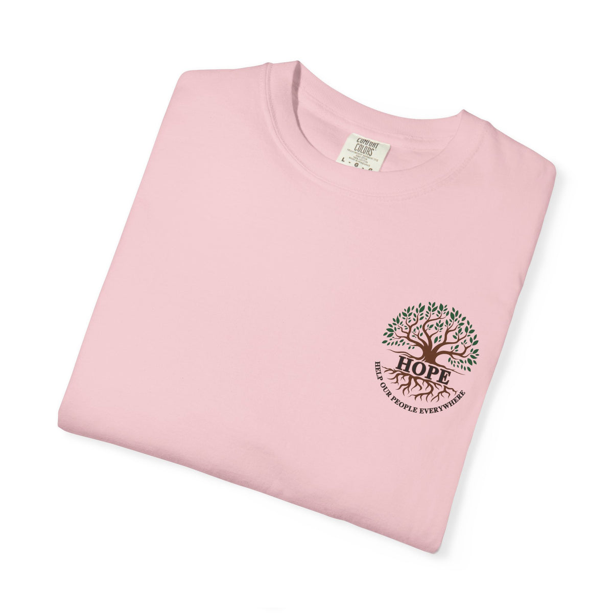 Hope Tree T-Shirt — "Help Our People Everywhere" Comfort Tee