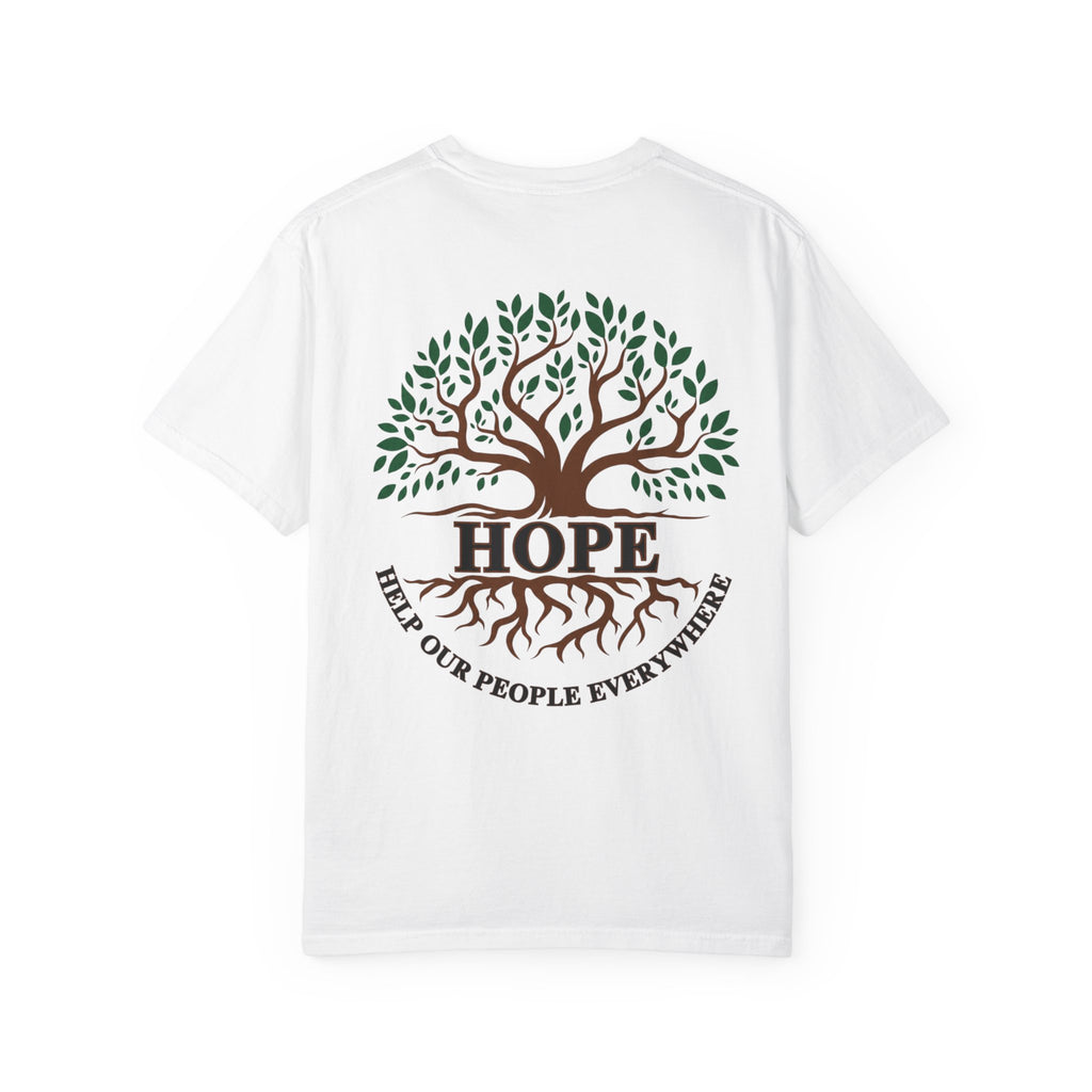 Hope Tree T-Shirt — "Help Our People Everywhere" Comfort Tee