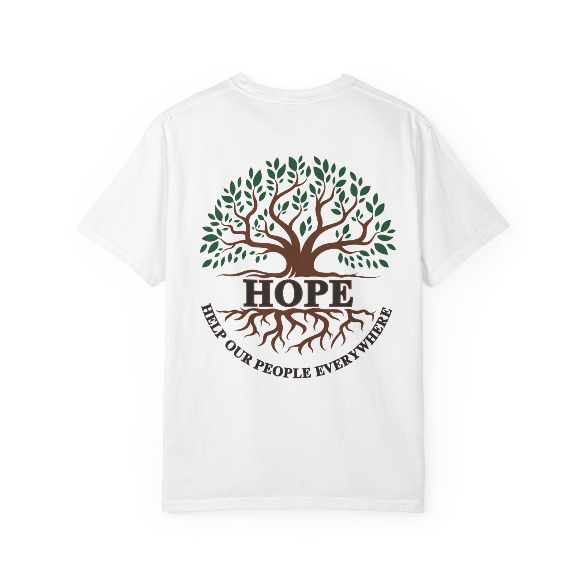 Hope Tree T-Shirt — "Help Our People Everywhere" Comfort Tee
