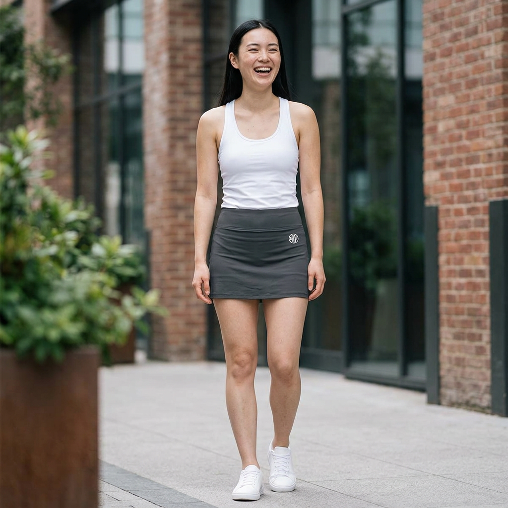 Women's Repeat Skort – Athletic Tennis Skirt with "Always Becoming Moore" Waistband