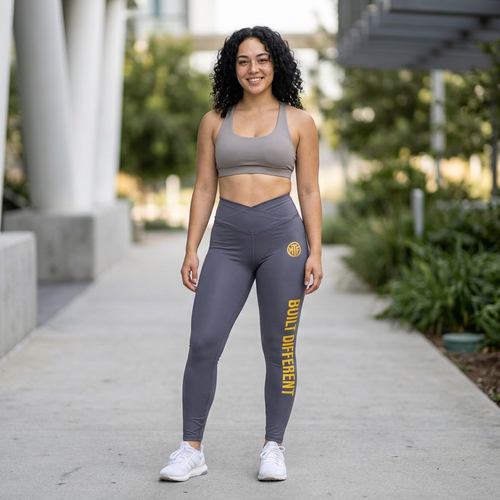 Built Different Women’s Leggings — High-Waist Athletic Yoga Pants