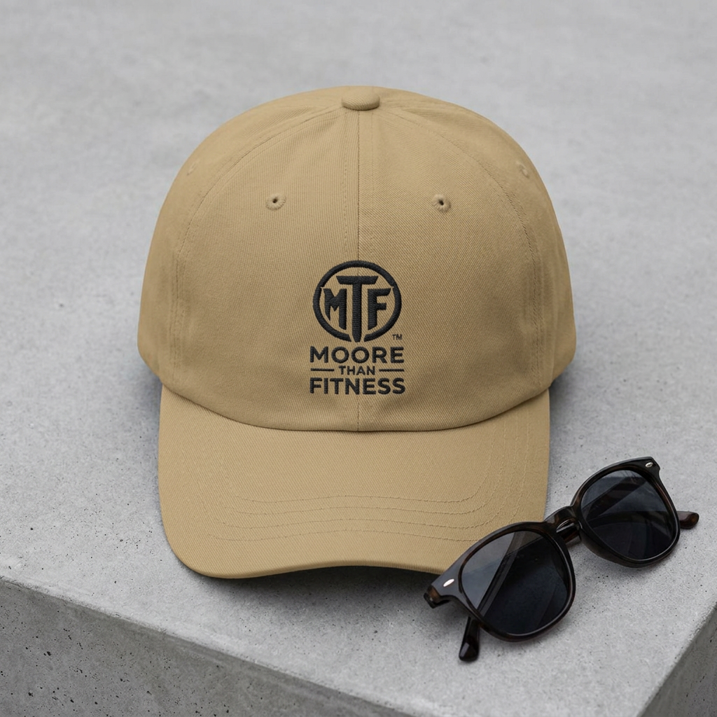 Moore Than Fitness Dad Cap – Embroidered MTF Logo Hat