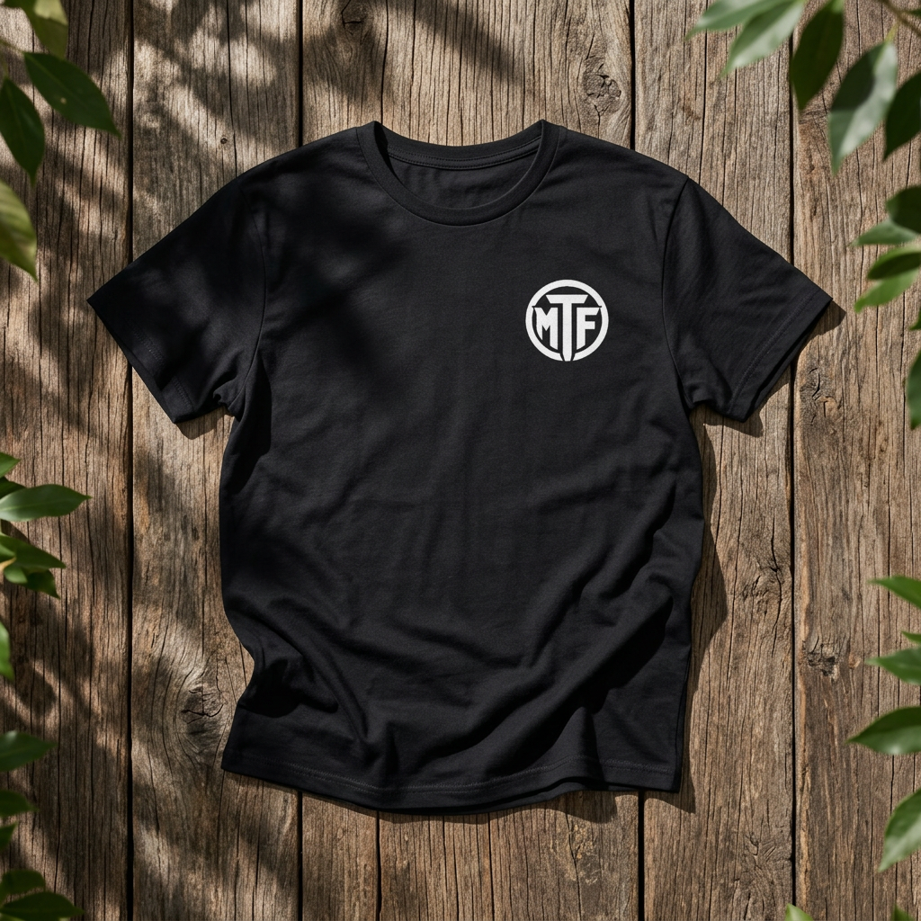 Moore Than Fitness Logo T‑Shirt — Gym Tee with MTF Emblem