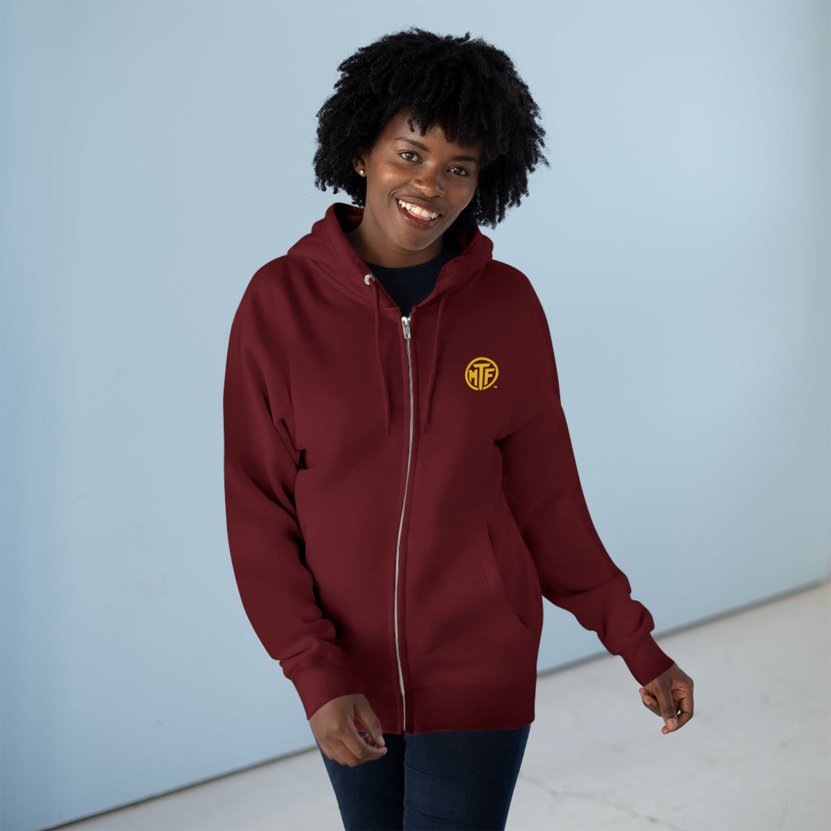 Move With Purpose Zip Hoodie — Moore Than Fitness Logo Fitness Hoodie