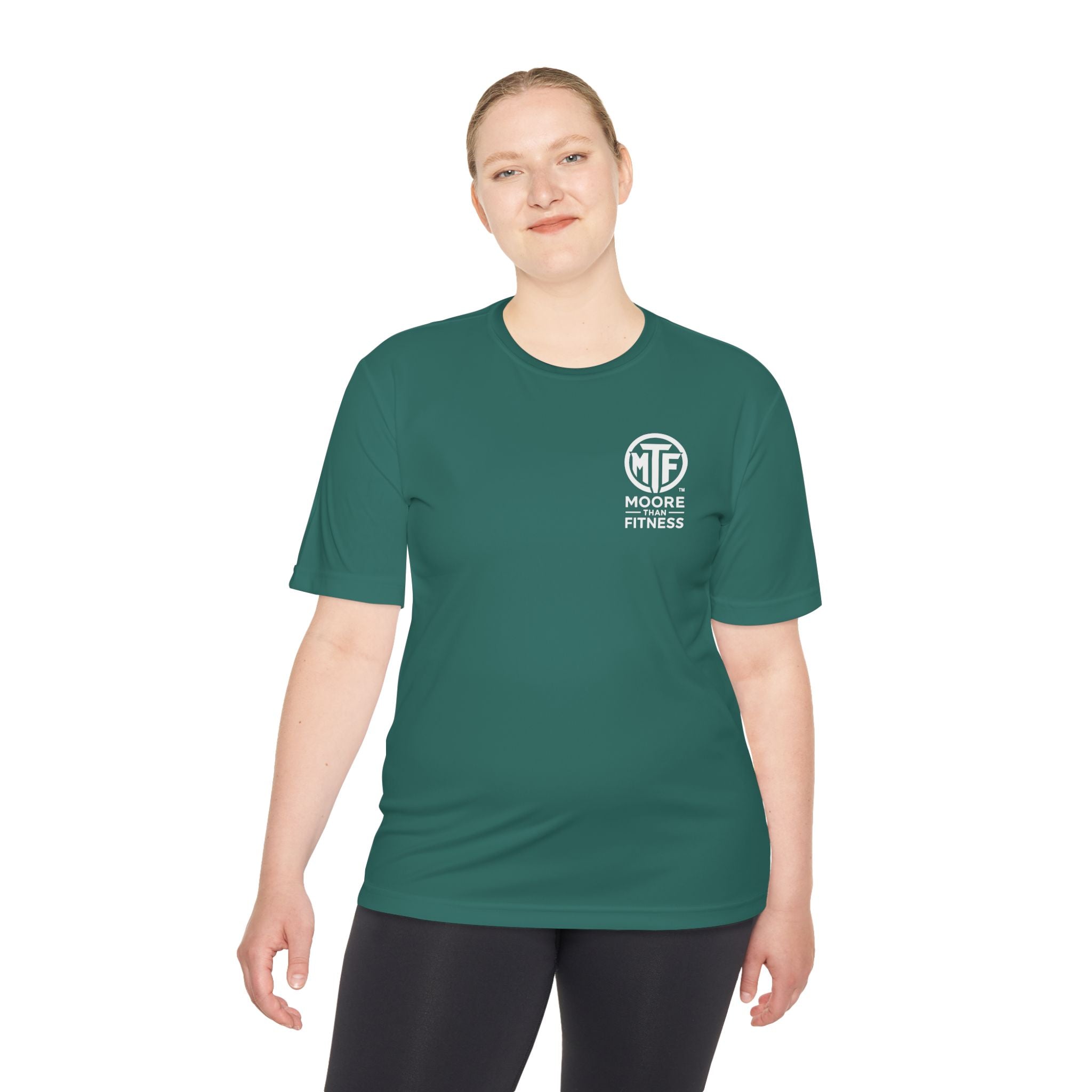 Moore Fitness 'Helping People Become More' Moisture-Wicking Tee