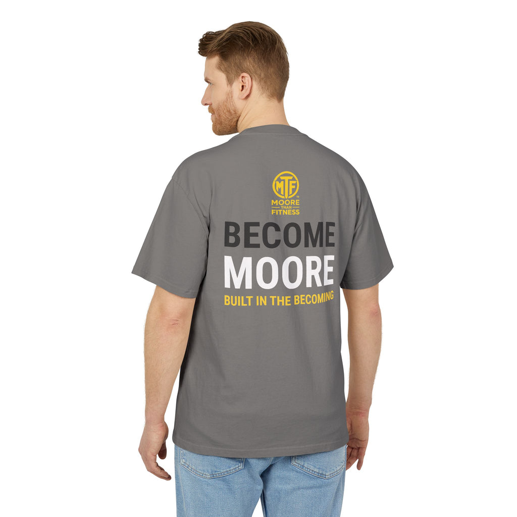 Become Moore Tee — 'Become Moore: Built in the Becoming' Motivational Crewneck