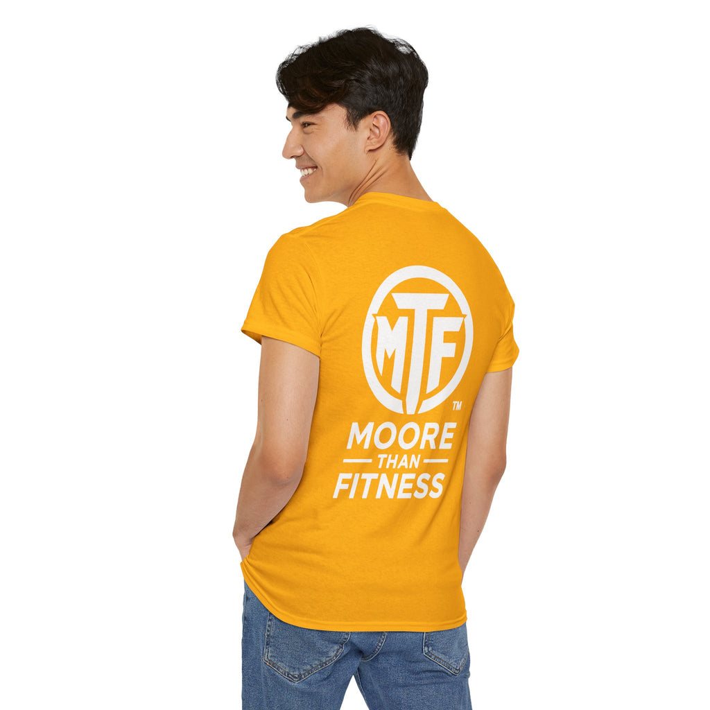 Moore Than Fitness Logo T‑Shirt — Gym Tee with MTF Emblem