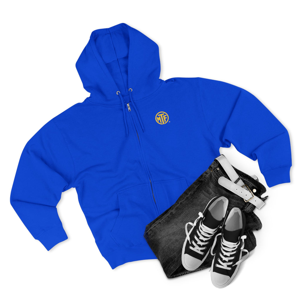 Move With Purpose Zip Hoodie — Moore Than Fitness Logo Fitness Hoodie