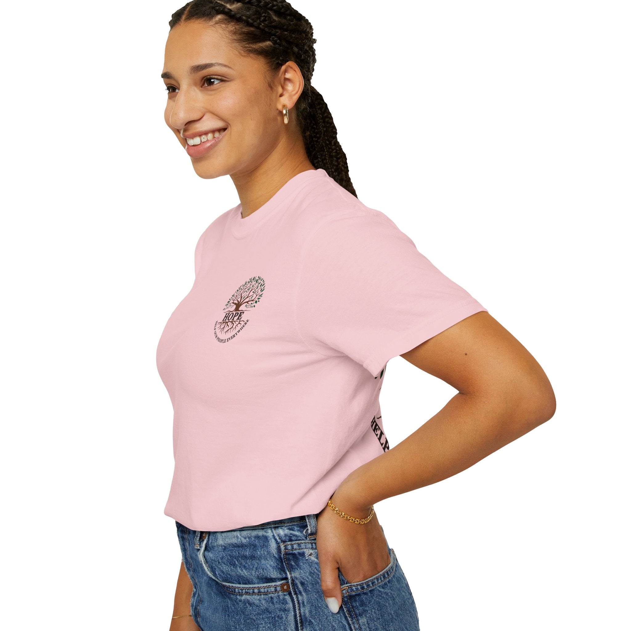 Hope Tree T-Shirt — "Help Our People Everywhere" Comfort Tee