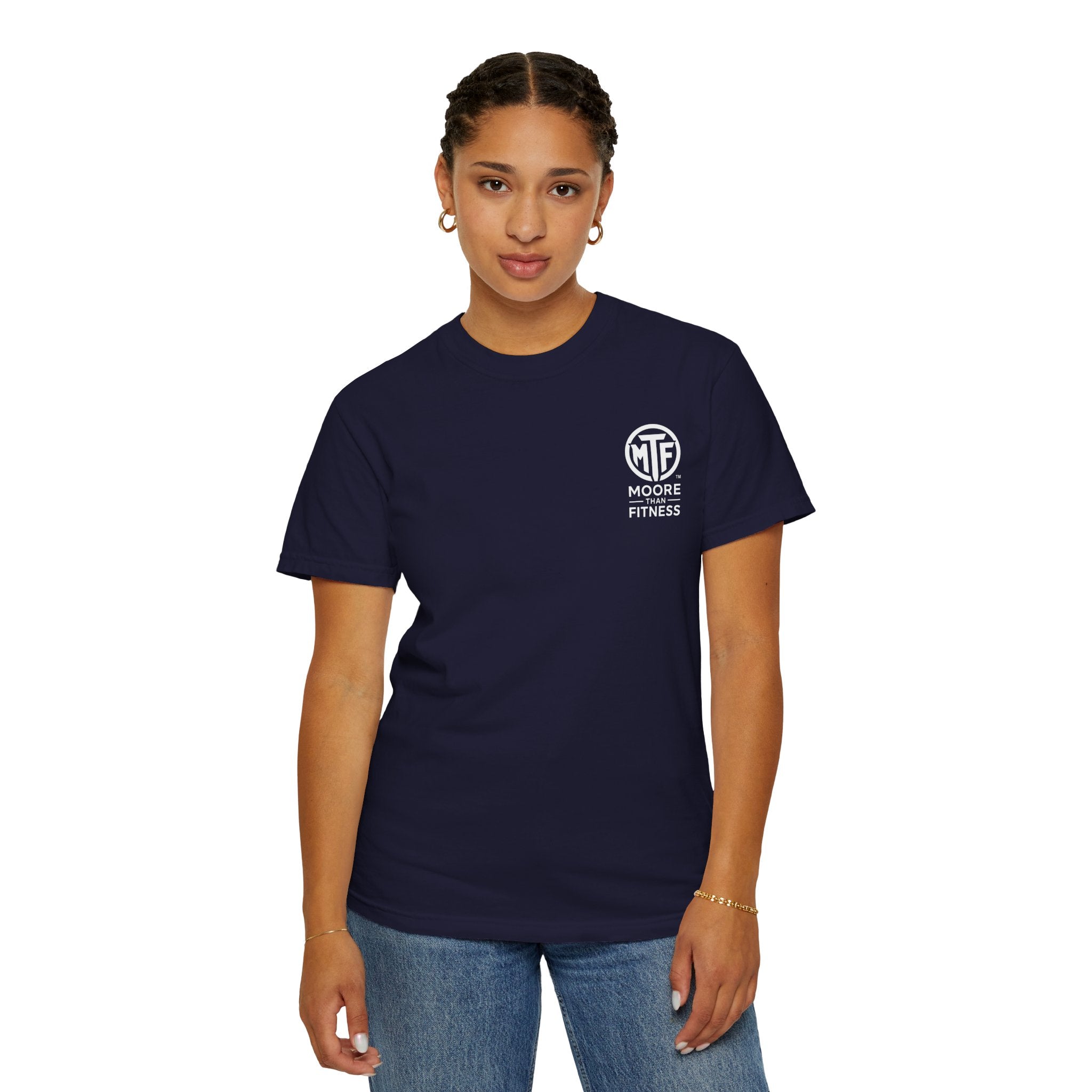 Discipline Builds Strength Purpose Builds Legacy T-Shirt — Moore Fitness Motivational Tee