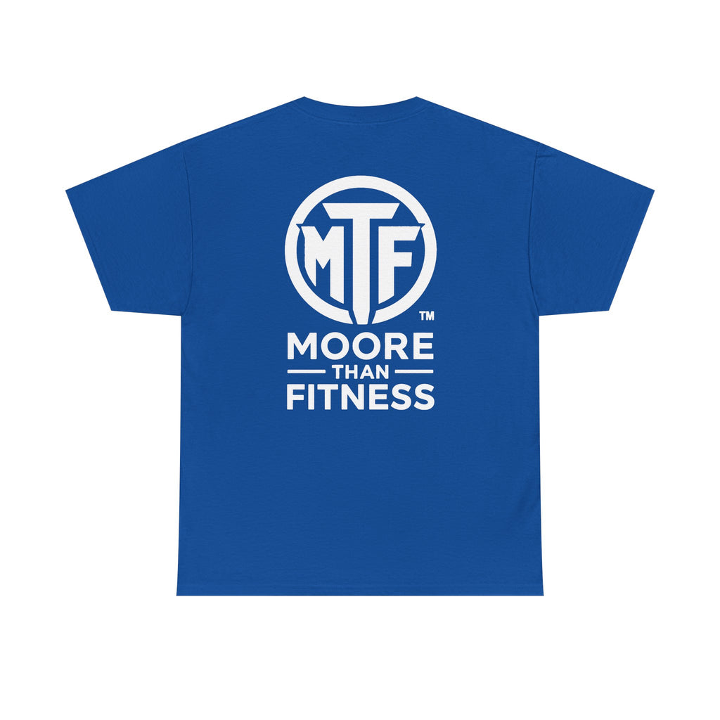 Moore Than Fitness Logo T‑Shirt — Gym Tee with MTF Emblem