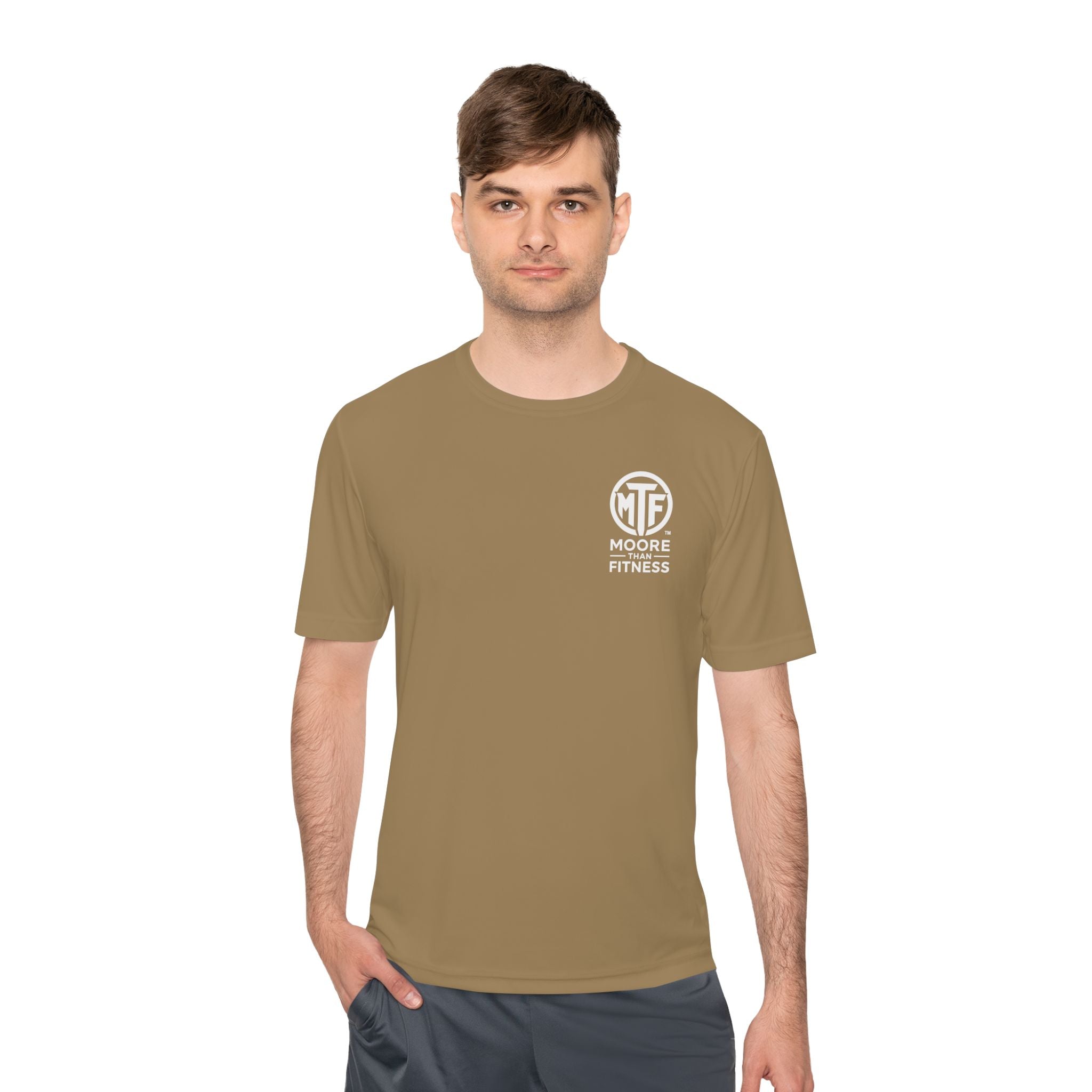Moore Fitness 'Helping People Become More' Moisture-Wicking Tee
