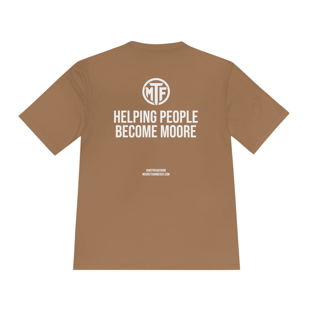 Moore Fitness 'Helping People Become More' Moisture-Wicking Tee