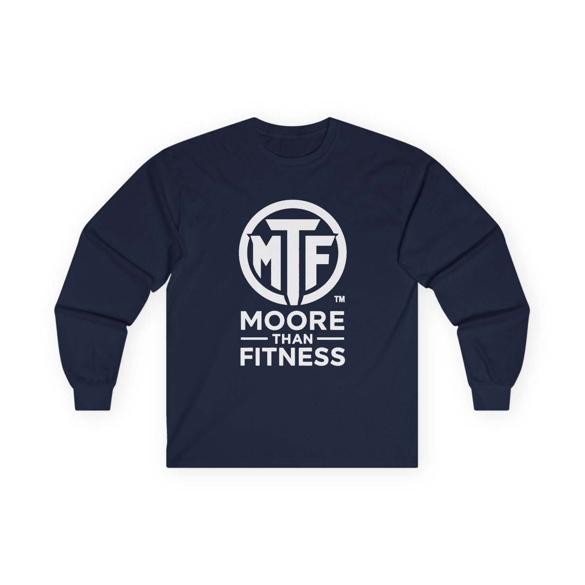 Moore Than Fitness Long Sleeve Tee — MTF Logo Athletic Shirt