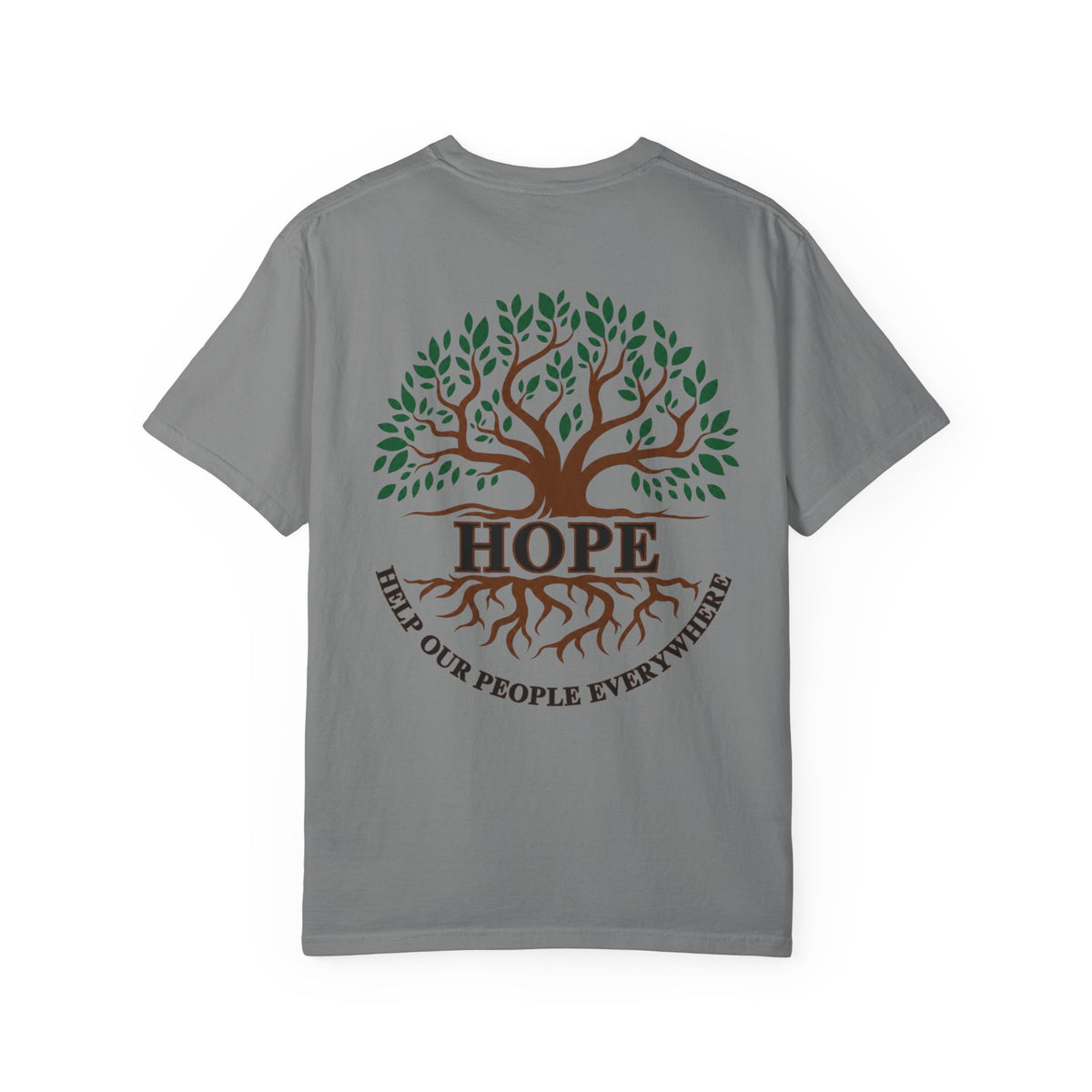 Hope Tree T-Shirt — "Help Our People Everywhere" Comfort Tee