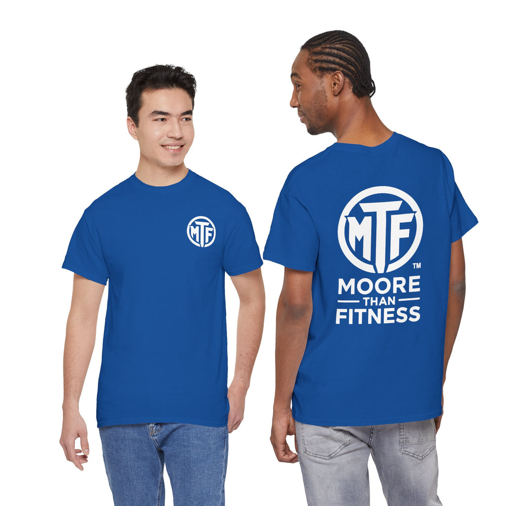 Moore Than Fitness Logo T‑Shirt — Gym Tee with MTF Emblem