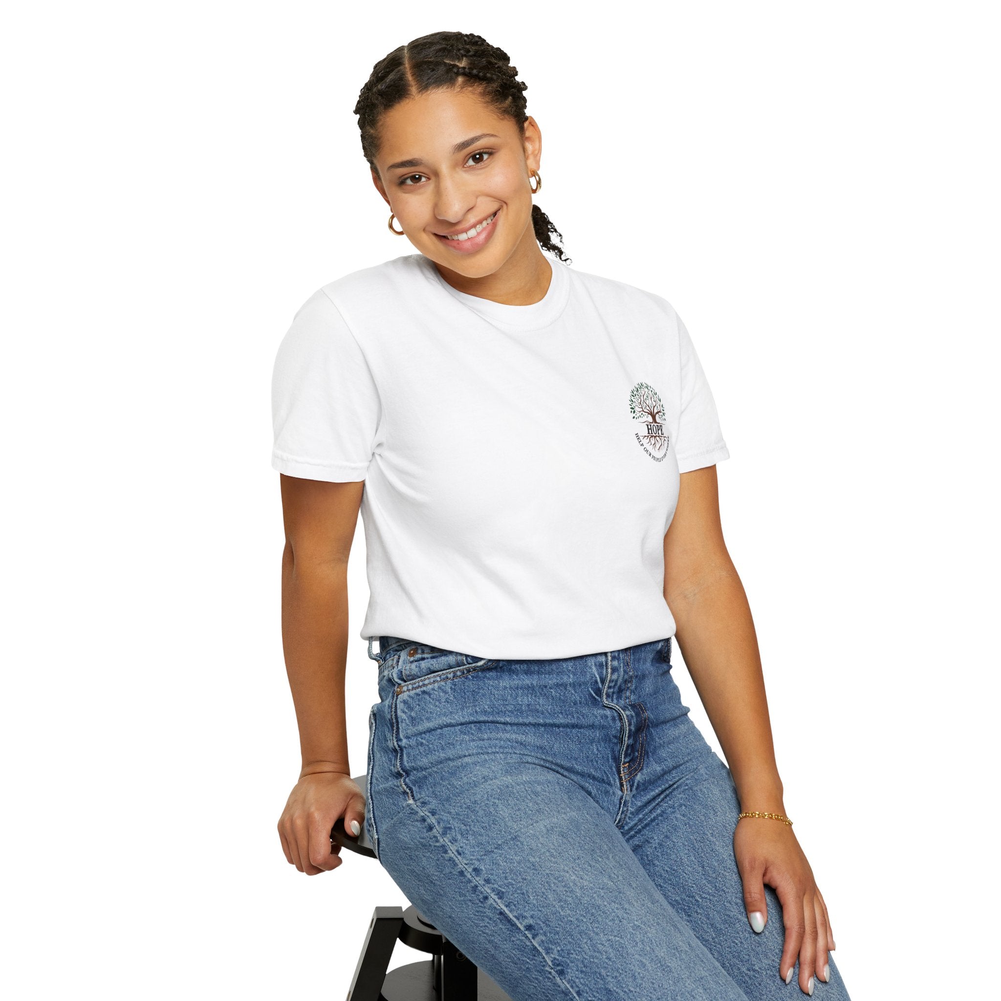 Hope Tree T-Shirt — "Help Our People Everywhere" Comfort Tee