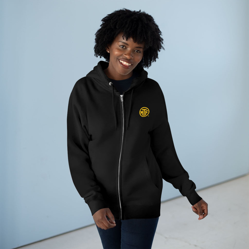 Move With Purpose Zip Hoodie — Moore Than Fitness Logo Fitness Hoodie