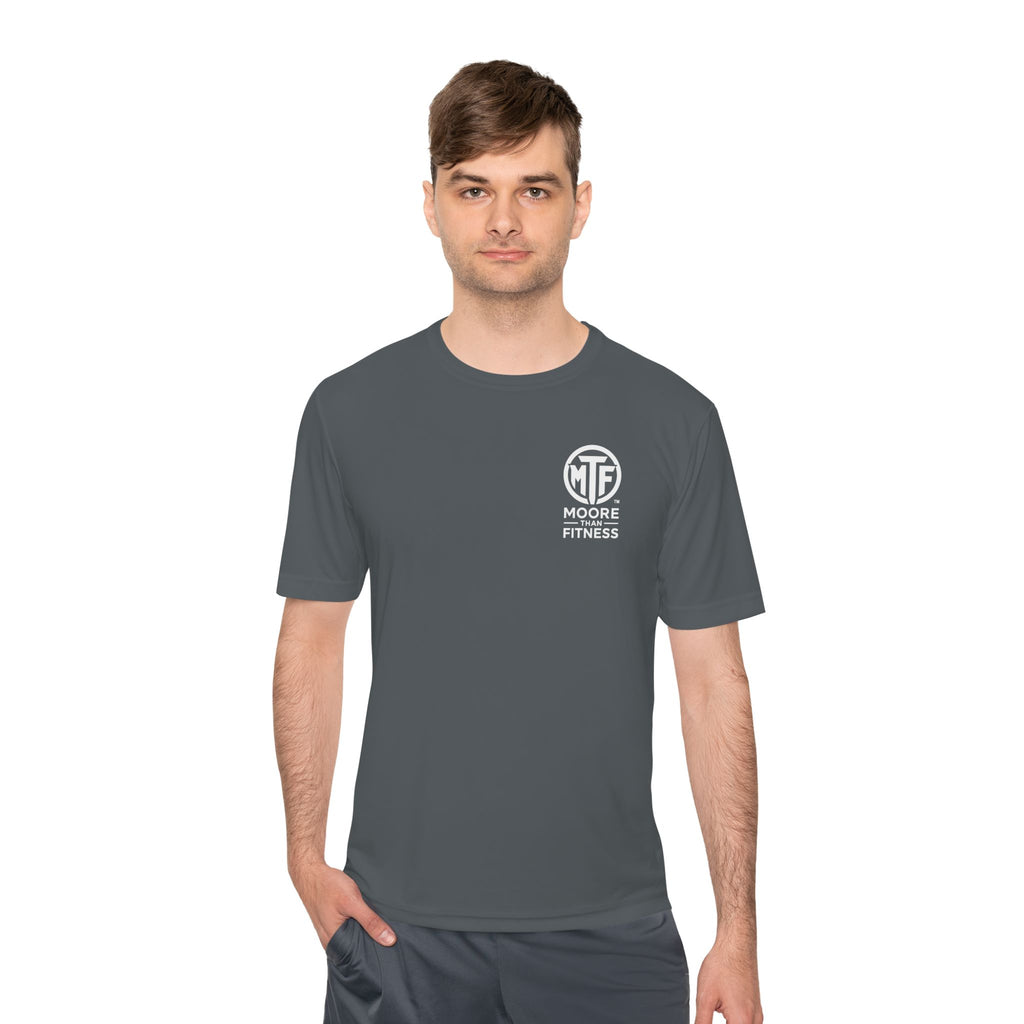 Moore Fitness 'Helping People Become More' Moisture-Wicking Tee