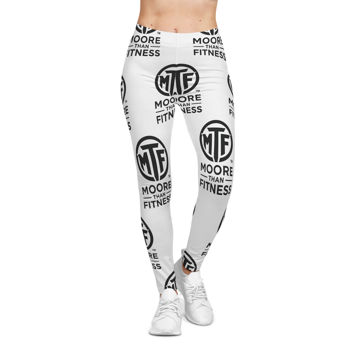 Moore Than Fitness Logo Leggings – Women's All-Over-Print Workout Leggings