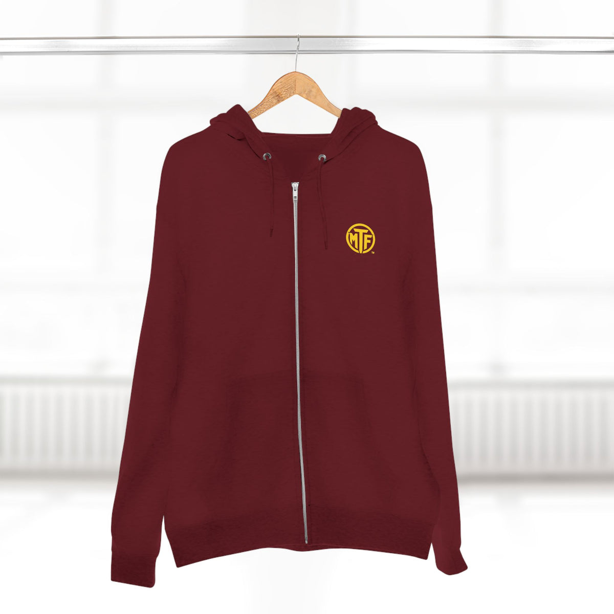 Move With Purpose Zip Hoodie — Moore Than Fitness Logo Fitness Hoodie