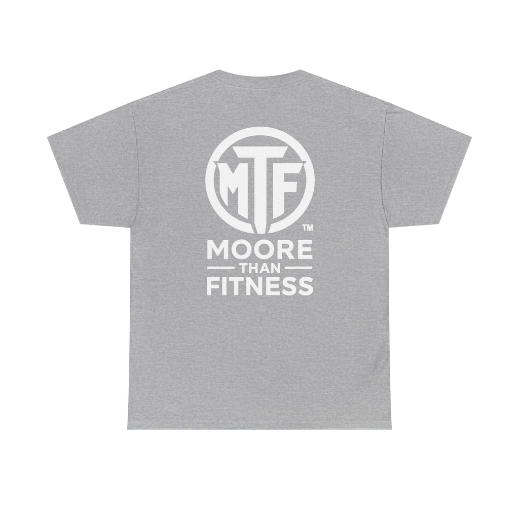 Moore Than Fitness Logo T‑Shirt — Gym Tee with MTF Emblem