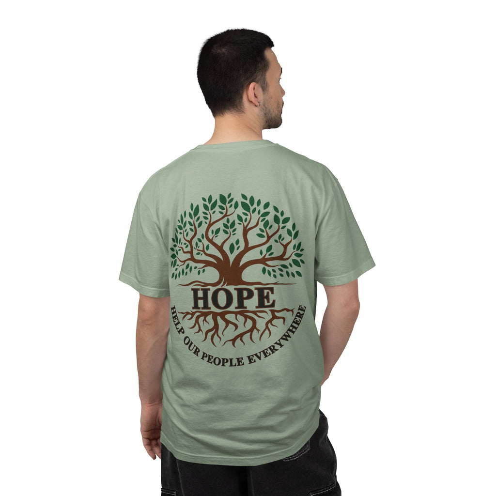 Hope Tree T-Shirt — "Help Our People Everywhere" Comfort Tee