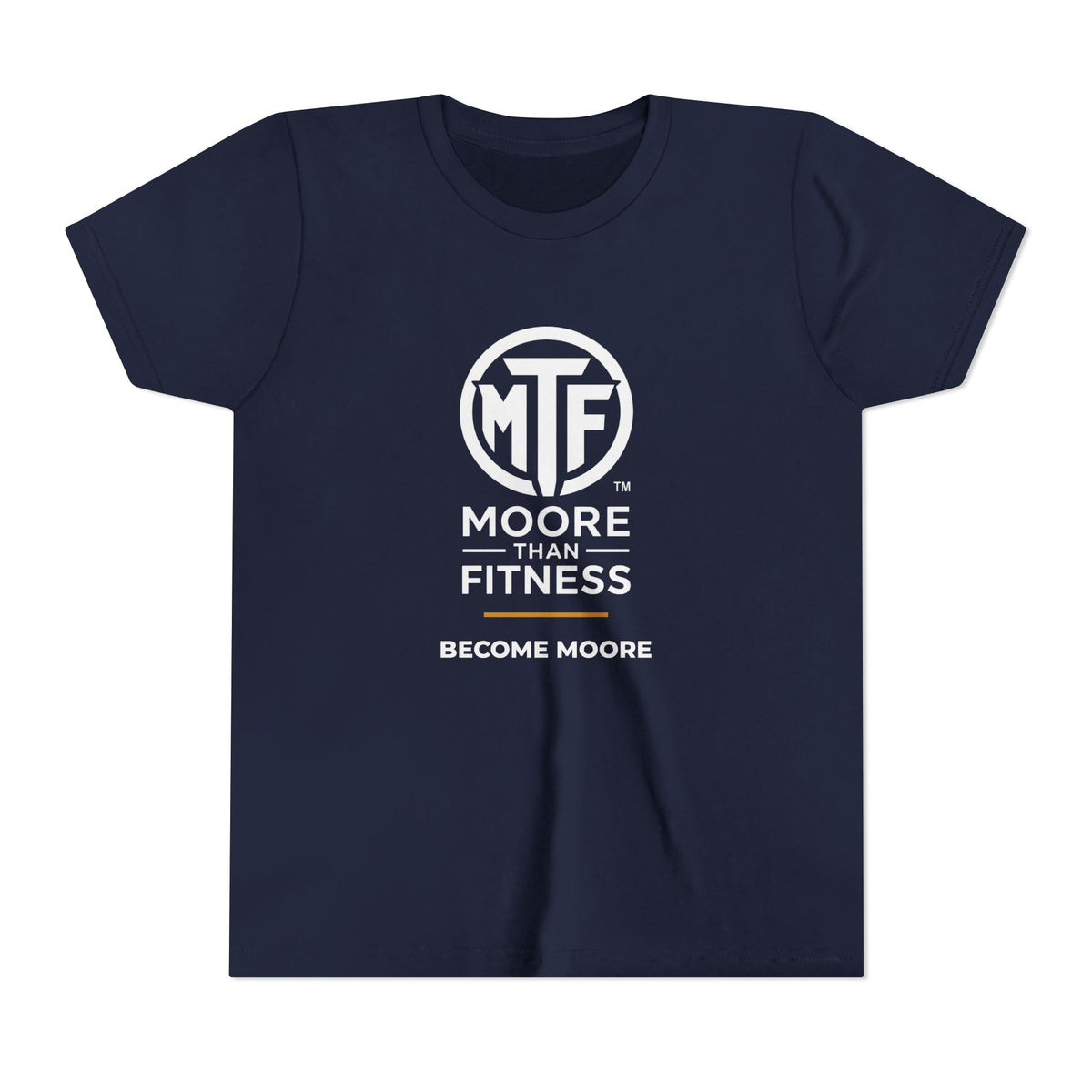 Youth Tee — Moore Than Fitness 'Become Moore' Logo Tee (Move With Purpose)