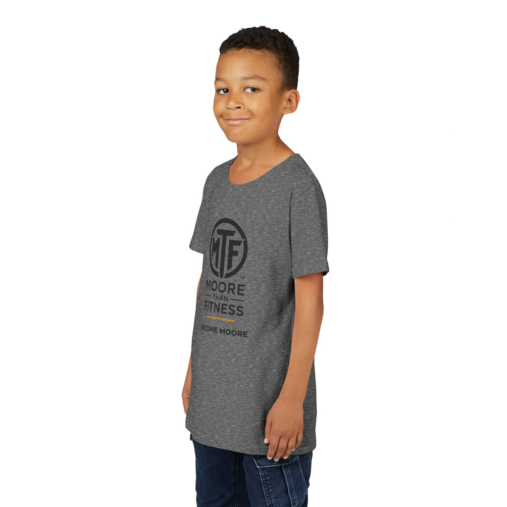 Youth Tee — Moore Than Fitness 'Become Moore' Logo Tee (Move With Purpose)