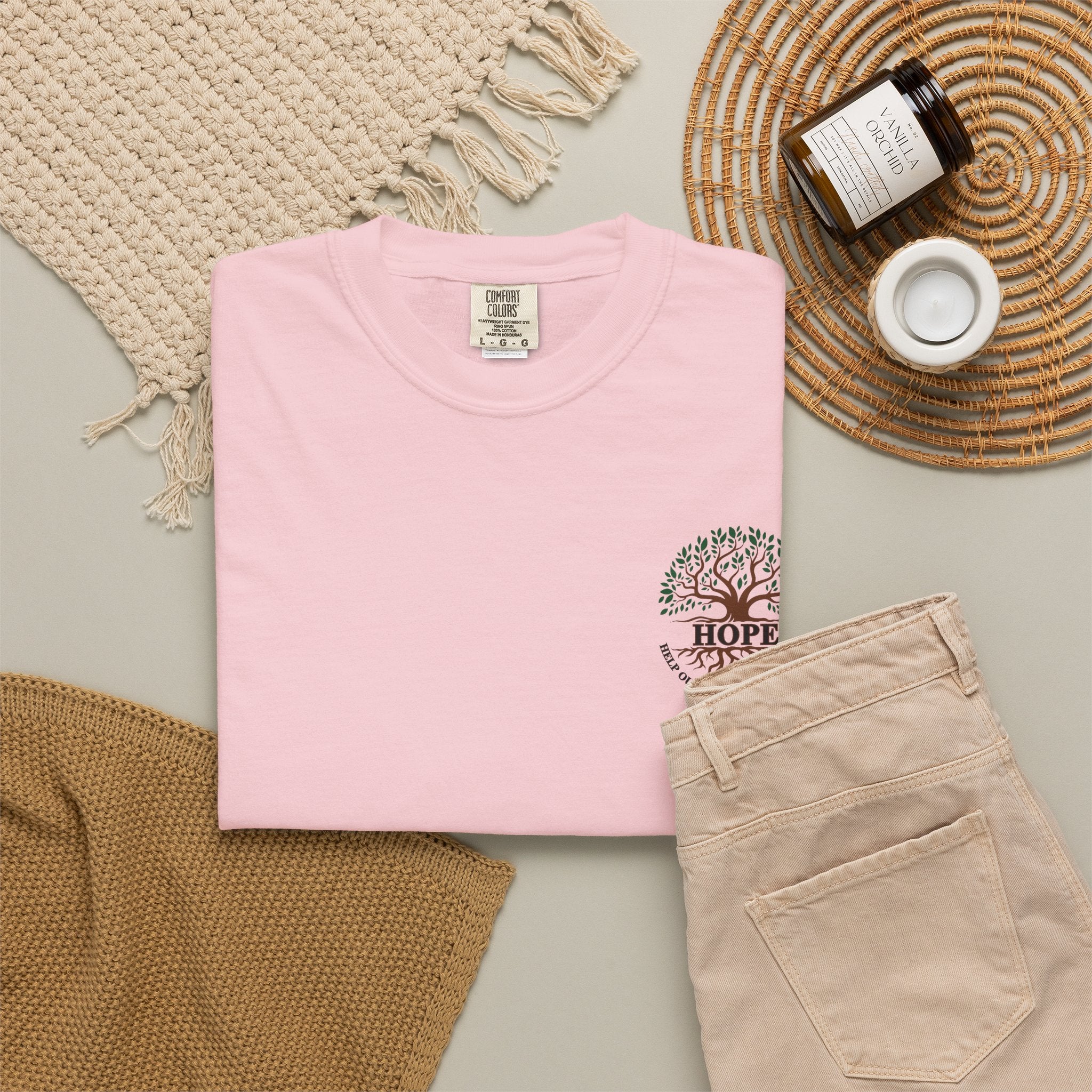 Hope Tree T-Shirt — "Help Our People Everywhere" Comfort Tee