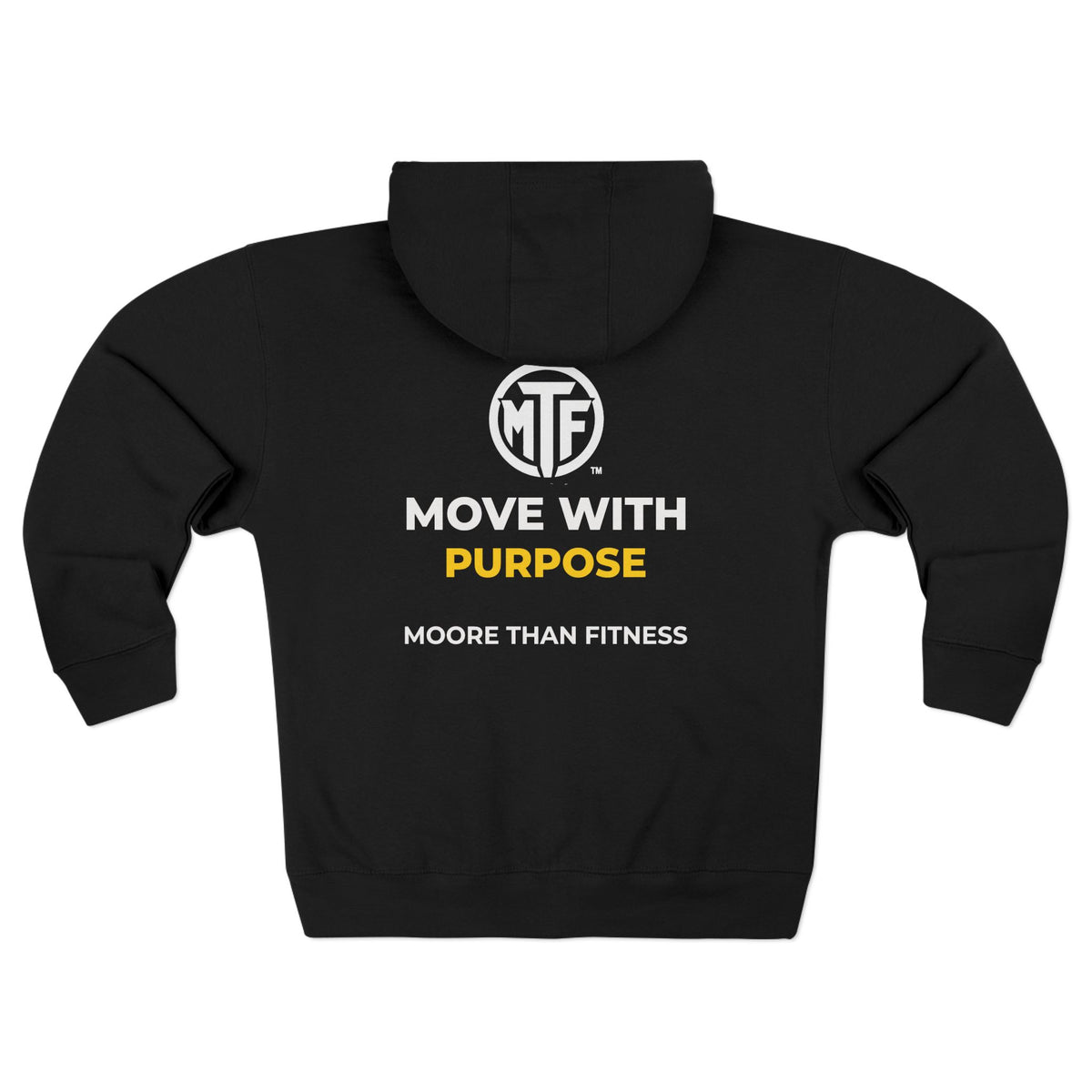 Move With Purpose Zip Hoodie — Moore Than Fitness Logo Fitness Hoodie