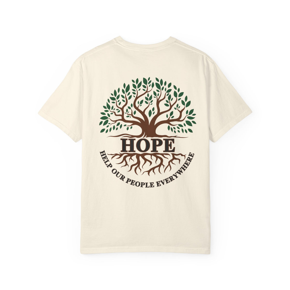 Hope Tree T-Shirt — "Help Our People Everywhere" Comfort Tee