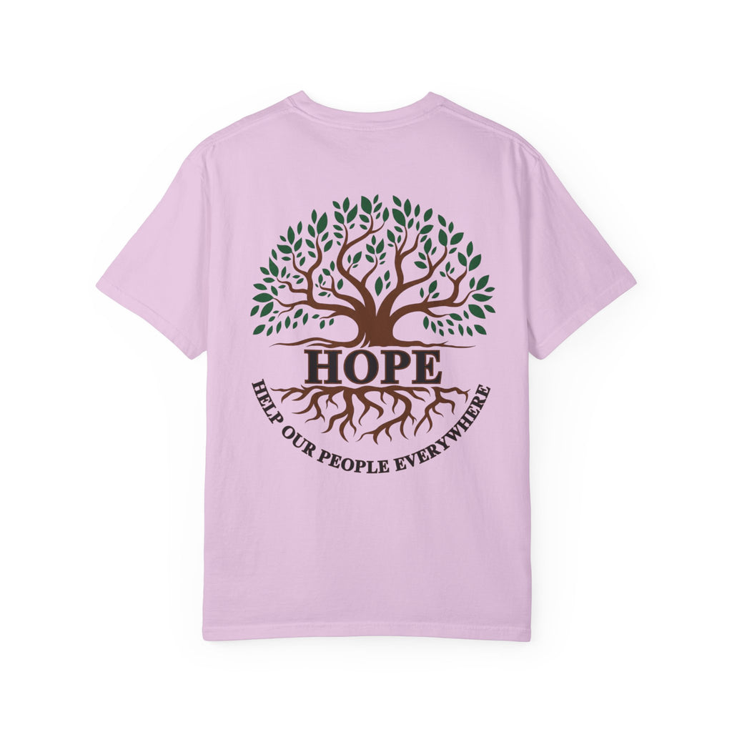Hope Tree T-Shirt — "Help Our People Everywhere" Comfort Tee