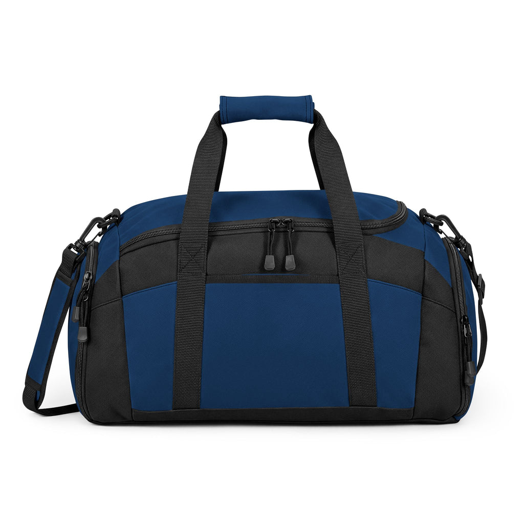 Embroidered Move With Purpose Gym Bag — Black Duffle for Fitness & Travel