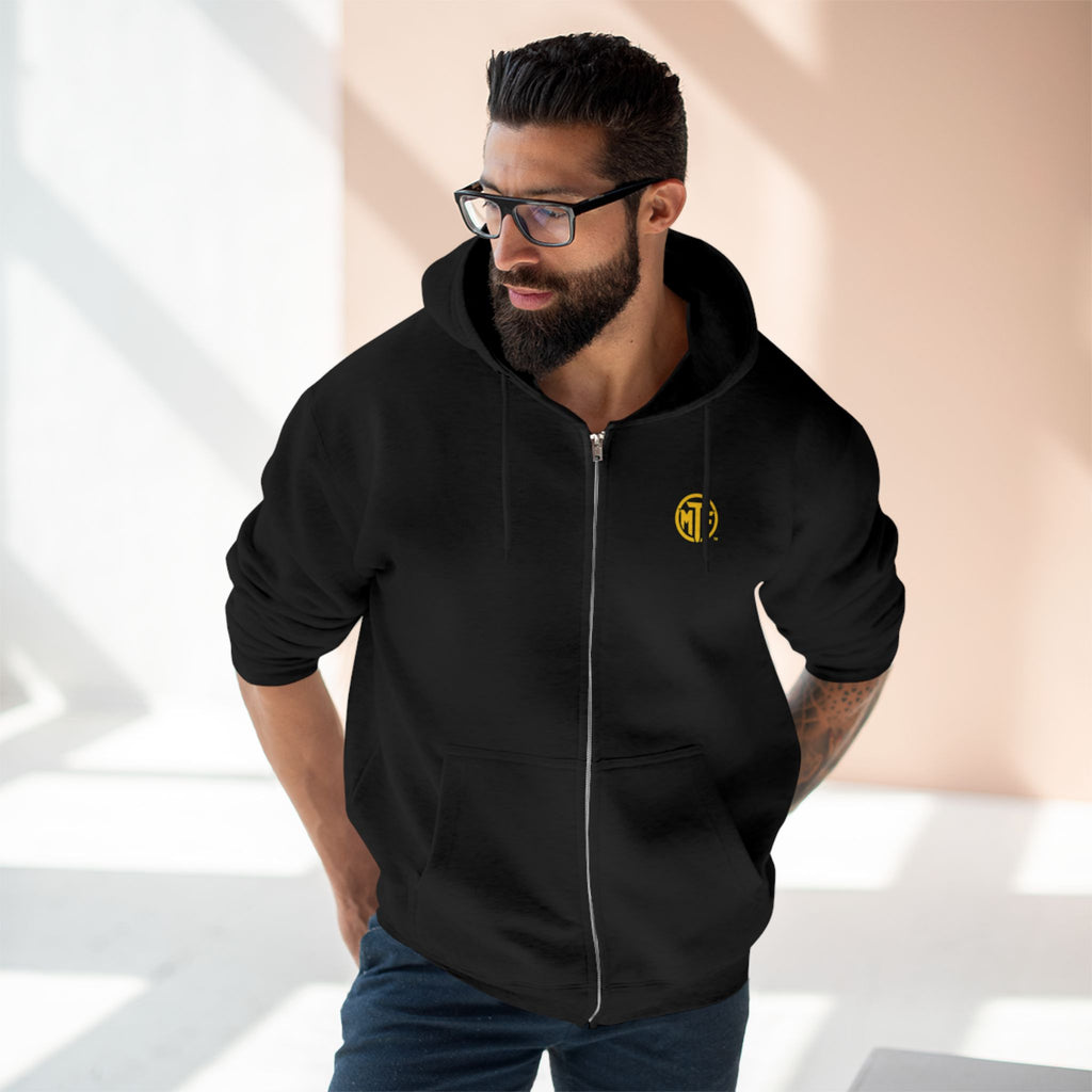 Move With Purpose Zip Hoodie — Moore Than Fitness Logo Fitness Hoodie