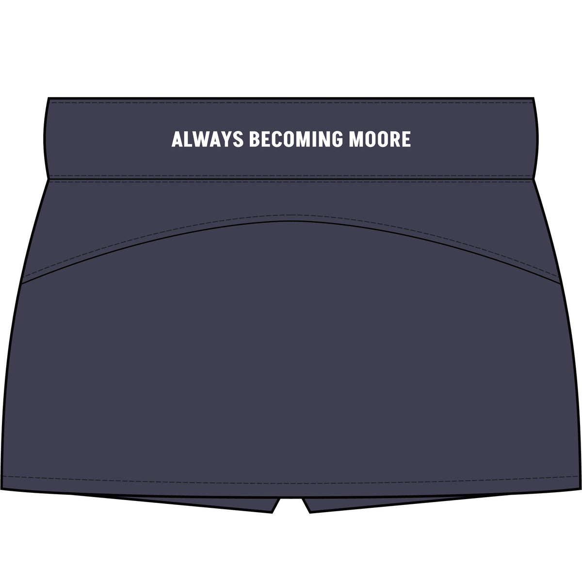 Women's Repeat Skort – Athletic Tennis Skirt with "Always Becoming Moore" Waistband