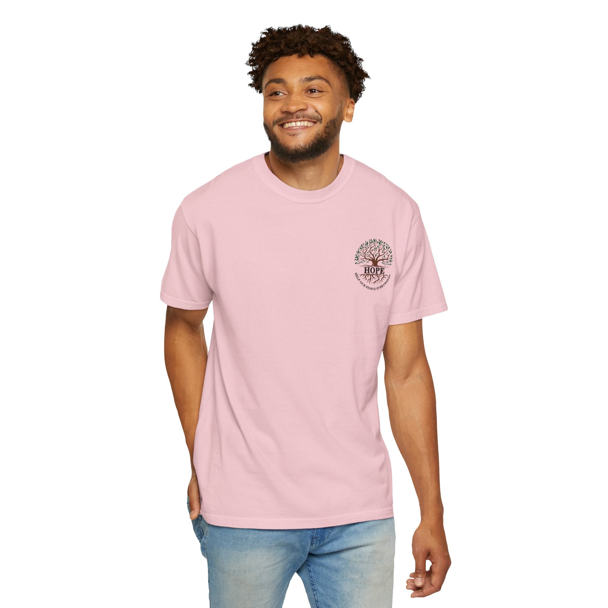 Hope Tree T-Shirt — "Help Our People Everywhere" Comfort Tee