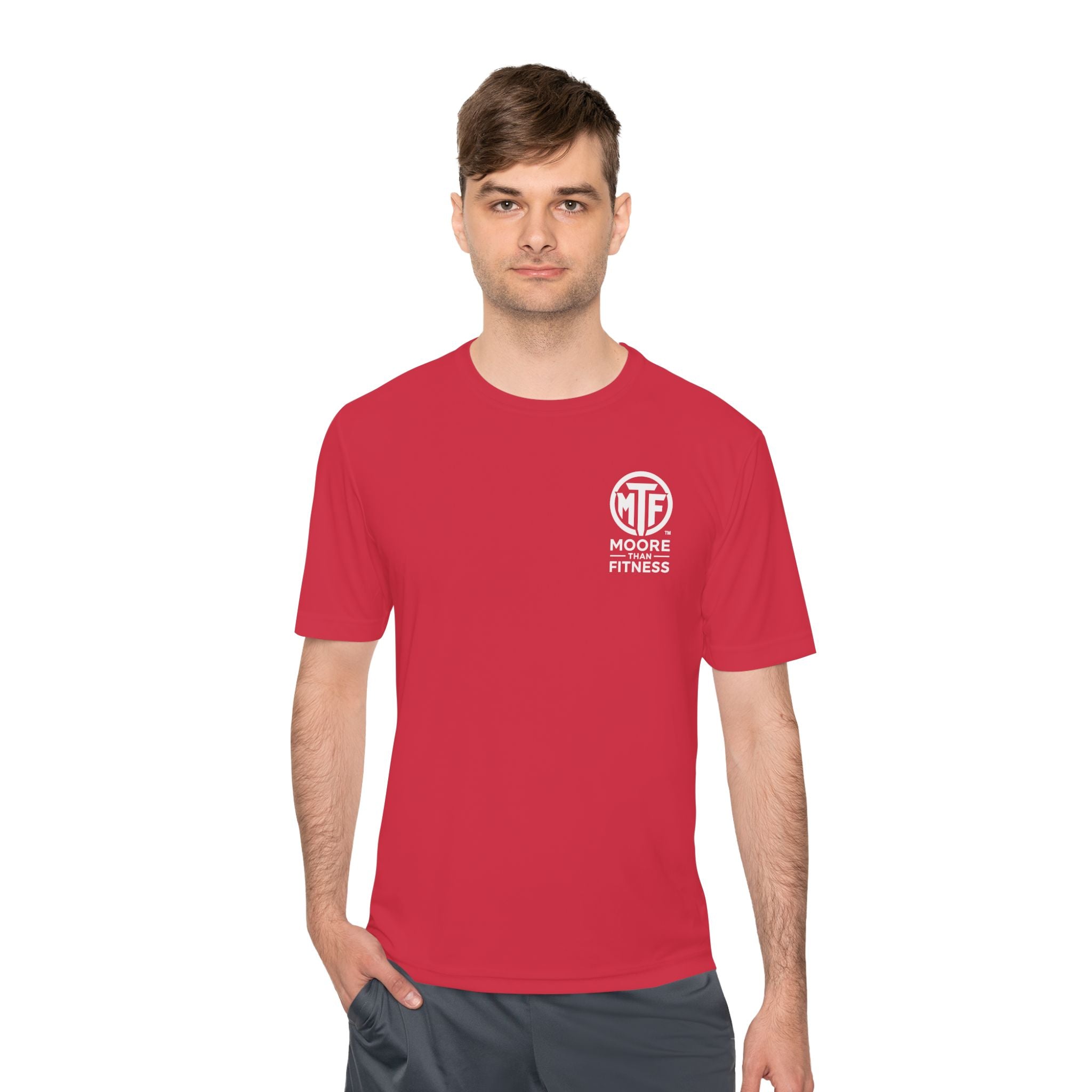 Moore Fitness 'Helping People Become More' Moisture-Wicking Tee
