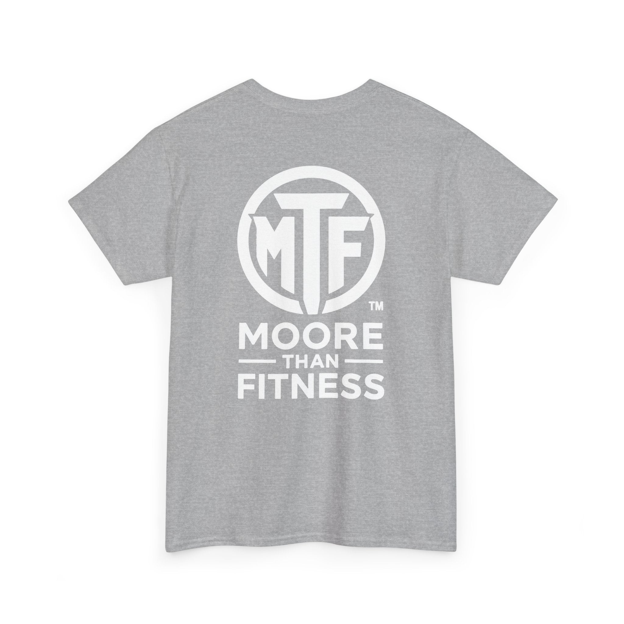 Moore Than Fitness Logo T‑Shirt — Gym Tee with MTF Emblem