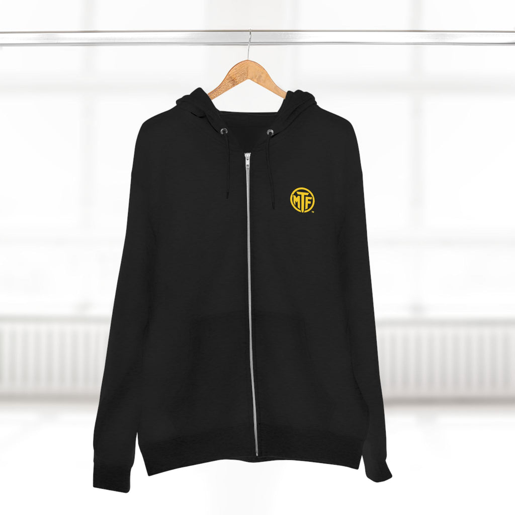Move With Purpose Zip Hoodie — Moore Than Fitness Logo Fitness Hoodie