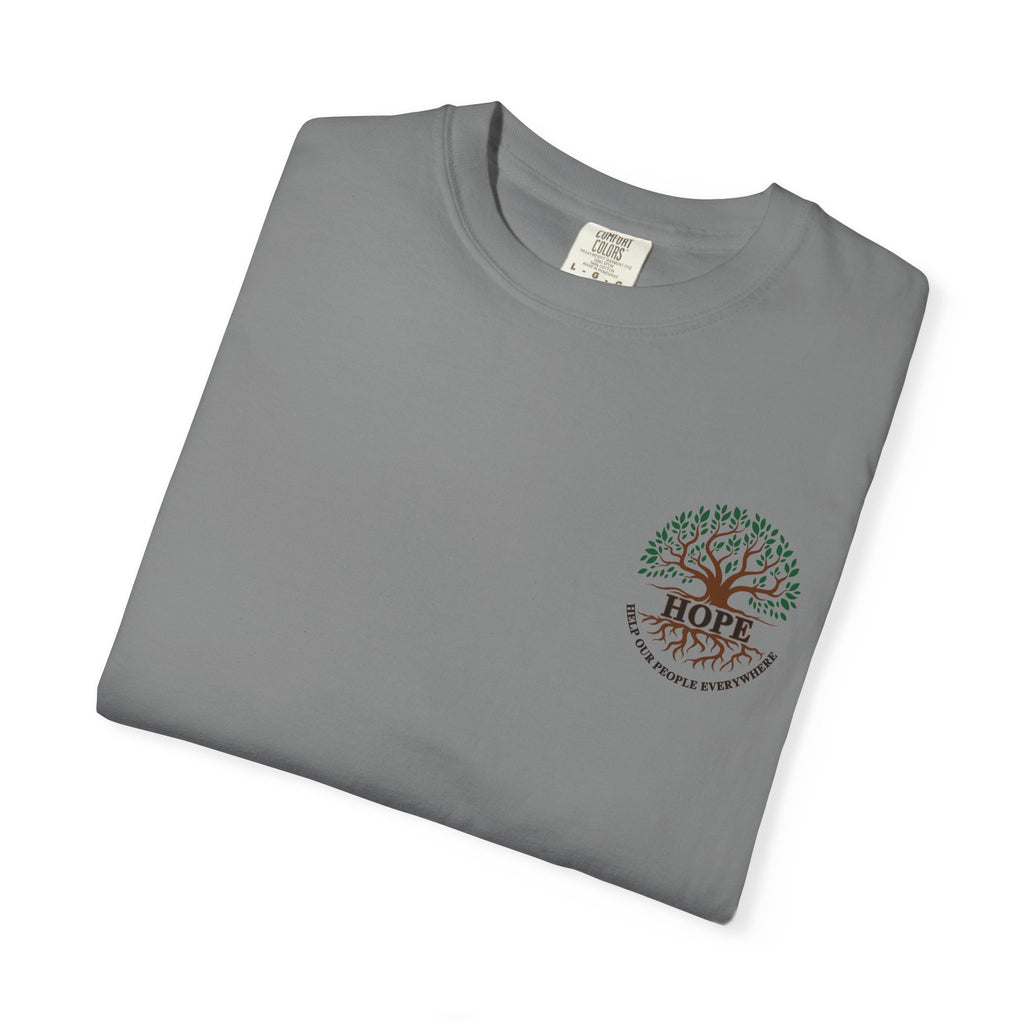 Hope Tree T-Shirt — "Help Our People Everywhere" Comfort Tee